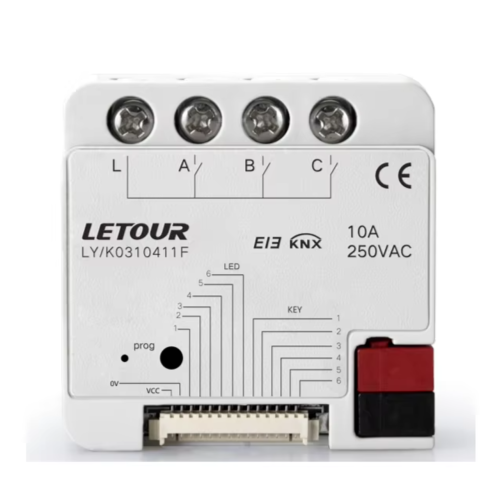 Letour LY/K0110411F Релейный актуатор скрытого монтажа, 1 канал, 10А / 230V (AC)