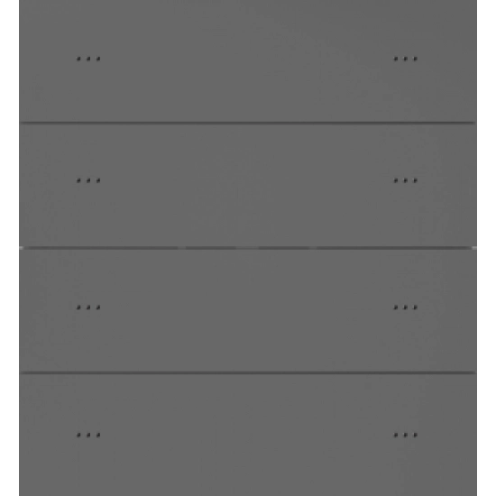 Letour LY/KK0410T10STMRGR Выключатель Т10, 4-клавишн., встр. реле, металл, закругл., серый