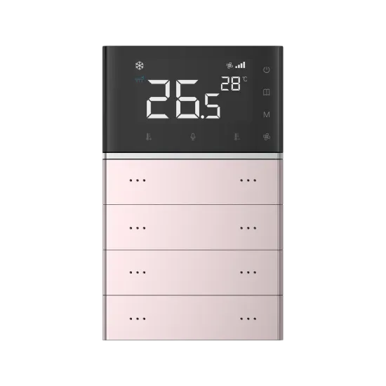 Letour LY/P40872T10STMRGO Выключатель Т10 с сенсорным дисплеем (4"), 6 кнопок, металл, закругл., золотой
