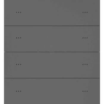 Letour LY/KC0402T10STMRGR Выключатель Т10 с ф-ми вызова сцен, 4 клав., 8 кнопок, металл, закругл., серый